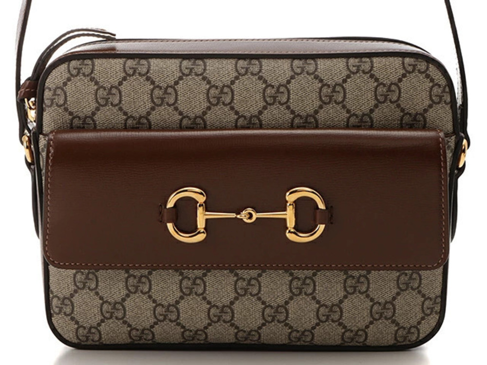 Gucci GG Supreme Horsebit Shoulder Bag